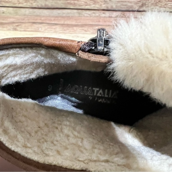 Aquatalia Brown Suede Christa Ankle Boots - Picture 10 of 10